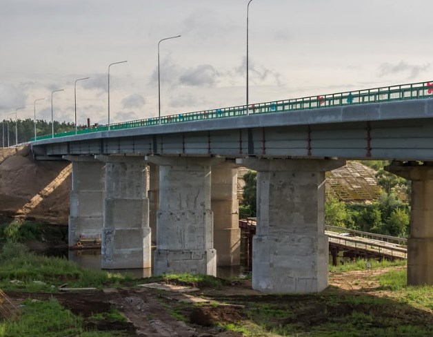 Опоры моста, фундамент