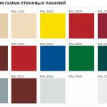 Стандартные цвета сэндвич-панелей