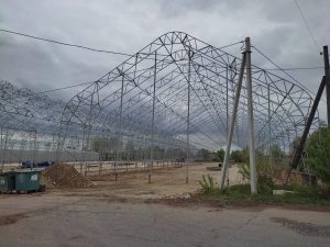 Тентовый ангар, металлический каркас
