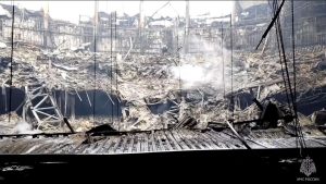 Крокус Сити Холл, термальное воздействие на каркас, обрушение кровли, воздействие температур на металлоконструкции